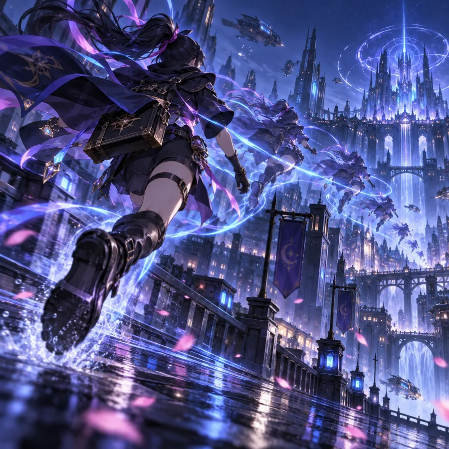 Anime-style feature artwork showing a character-focused visual concept