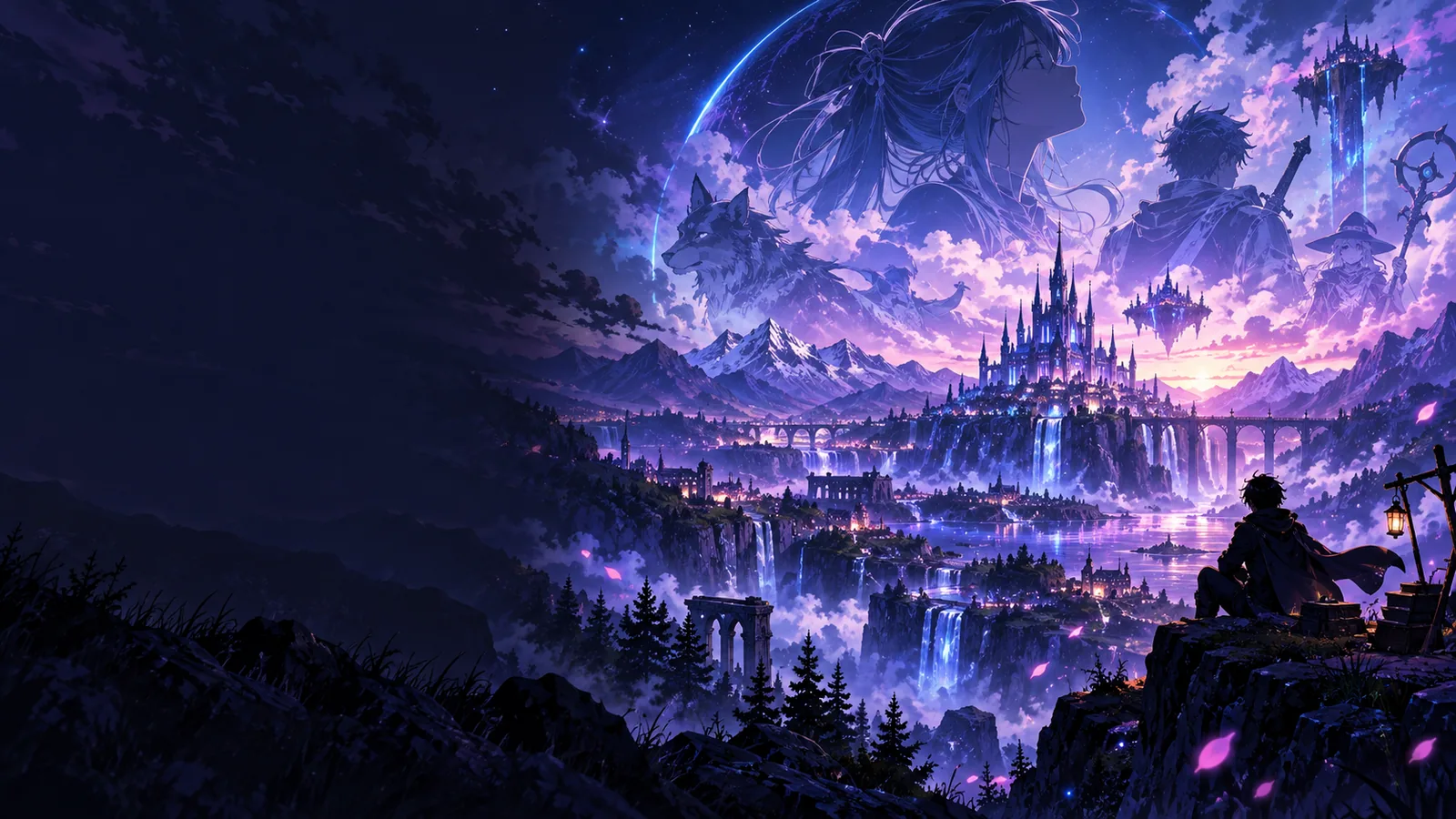 Anime-style illustration featured on the Aianime landing page