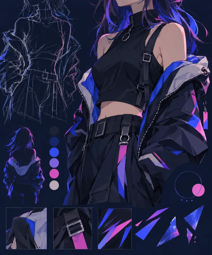 Une première image d’anime créée à partir d’un prompt simple